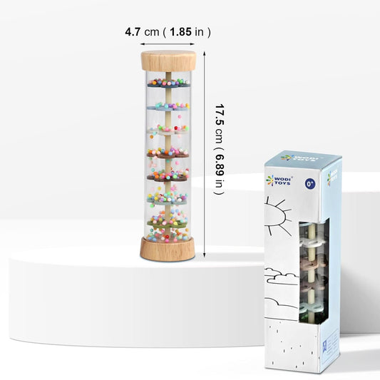 Montessori Wooden Rain Stick Sensory Toy for Babies