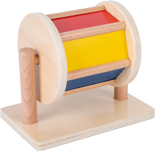 Wooden Spinning Drum Toy for Toddlers – Sensory & Motor Skills Toy (12+ Months)