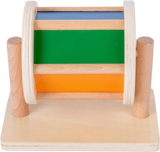 Wooden Spinning Drum Toy for Toddlers – Sensory & Motor Skills Toy (12+ Months)
