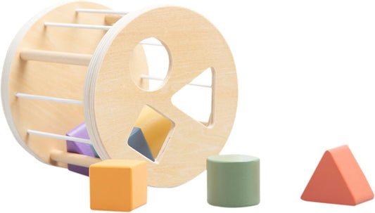 Wooden Montessori Sensory Drum Toy for Toddlers (12+ Months)