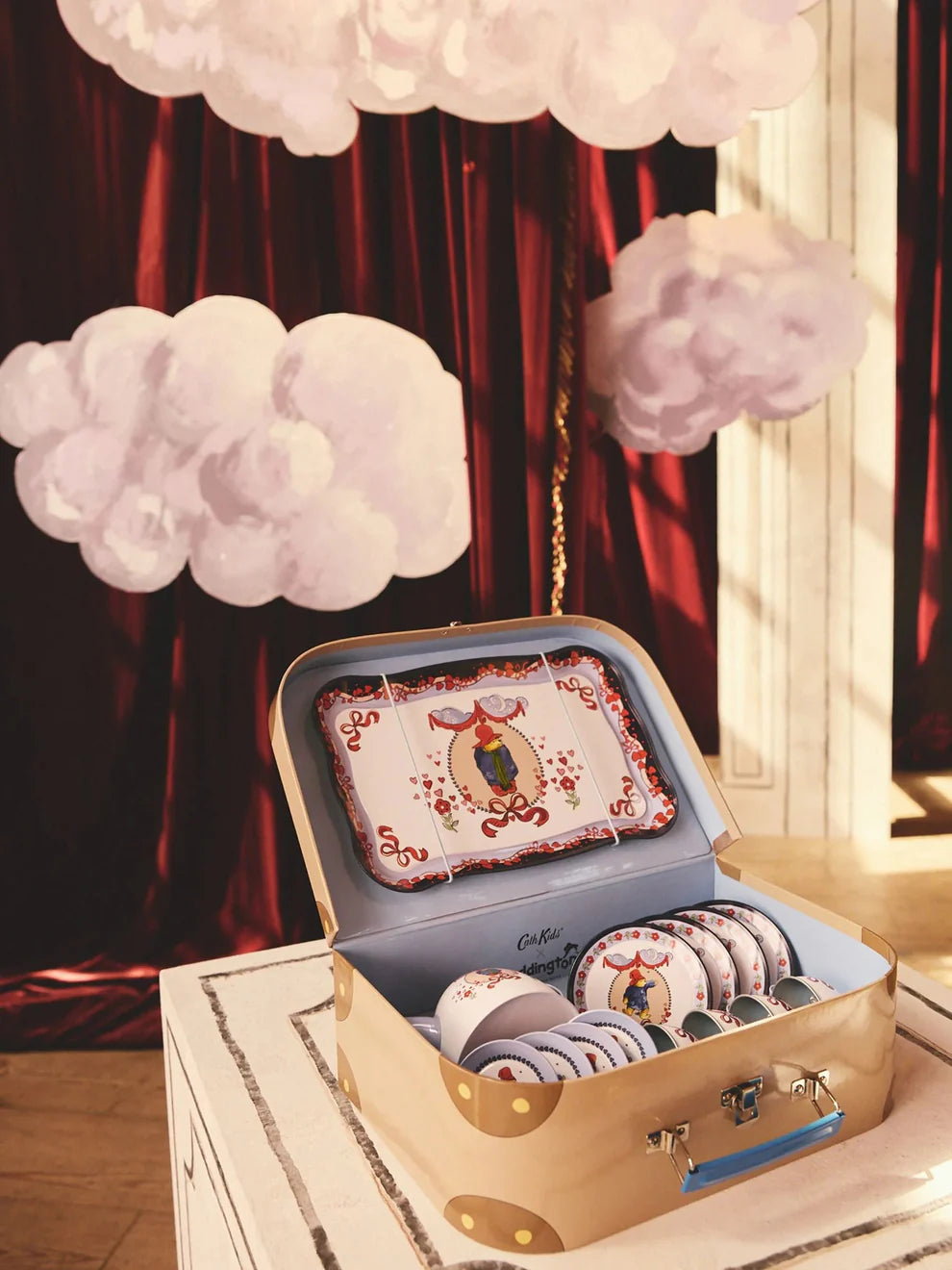 Cath Kidston Paddington Kids Play Tea Set – Blue & Brown | Pretend Play Toy Set